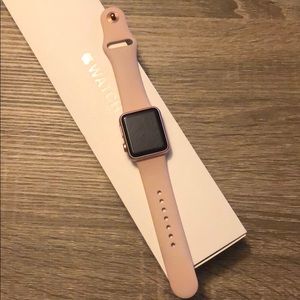 Rose gold 38mm Apple Watch series 1